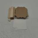 Amyhill Kraft Wedding Paper Fans Blank Handheld Church Fans and Fan Sticks with Stickers for DIY Crafting Wedding Celebration Party Favors, 8 x 6.8 Inch(20 Set) Brown