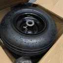 (2-Pack) 11x4.00-5 Lawn Mower Tires, 11x4.00-5 Tire and Wheel Assembly Universal Lawn Mower/Yard Tractor Turf Tires 4 Ply - 3.4 Centered Hub with 3/4 Bushing, 2 pcs
