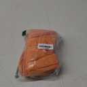 85% Cotton 15% Linen Dinner Cloth Set of 12 Napkins for Everyday Use Over Sized Easter Special Mitered Corners Napkins, Pre Shrunk Good Absorbency Ultra Soft Quality 18x18 in(Orange)