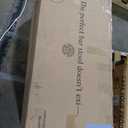 Nathan James Bailey Upholstered Rattan Bar Stool in Oak Finish Frame, Counter Height Stool with Natural Rattan Woven Back For Kitchen Island, Brown, Set of 2 (Light Brown/White)