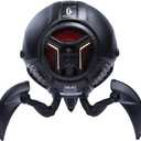 GravaStar Mars Pro Bluetooth Speaker, Deep Bass Loud Stereo Sound, 15H Playtime, 6 RGB Lights, Dual Pairing, Portable for Home, Outdoors, Party, Camping, Home, Gifts (Black)