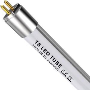 T5 21 Inch LED F13T5DL LED Replacement Bulb F13T5 7W, G5 Socket, 910lm, 6500K, 865, Daylight White, Retrofit 13W Fluorescent Tubes, 140 Degrees, Plug & Play, Pack 1