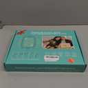 10X 30X Extra Large Magnifying Glass with Light and Clamp, Rectangle Hands Free Magnifier with 5 Color Modes, Adjustable LED Lighted Magnifying Desk Lamp for Reading Close Work Craft Painting (Black)