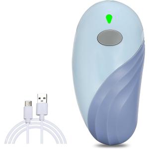 Rechargeable Auto Electric Can OpenerTouch Side Cut Opener Open Your Cans with A Simple Press of Button - Automatic,Smooth Edge,Food-Safe,for Kitchen for Seniors with Arthritis Small Size (Blue)