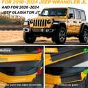 4PCS for Jeep Gladiator Door Sill Guards Kit for 2018-2025 Jeep Wrangler Accessories Door Entry Guard Protector for 2020-2024 Jeep Gladiator JT Accessories Car Door Sill Protector for Jeep Wrangler JL