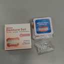 Dentures for Women and Men, Silicone Dentures Upper and Lower, Fix Your Smile at Home Within Minutes, Natural Shade False Teeth & Veneers #S7