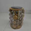 New England Stories Revolving Spice Rack Set with 20 Spice Jars, Kitchen Spice Tower Organizer for Countertop or Cabinet - Carousel Storage Includes 386 Spice Labels (Bamboo)