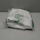 Martha Stewart Ticking Stripe Blackout Lining Rod Pocket/Back Tab Window Curtain Panel Pair, 95", White/Grey, 50"W x 95"L (Pack of 2)