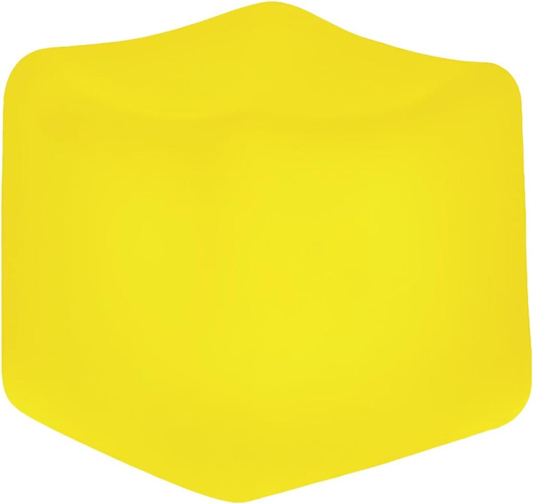 Square Stress Cube - Fidget Relief Toy for Kids & Adults Sensory Squishy Cube - Non Toxic, BPA-Free & Hypoallergenic- Anxiety & Stress Reliever for Home, Office & School 2.17inc (Yellow)