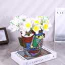 Abstract Art Flower Pot,Large Face Planter,Colorful Head Planter Pot for Plants,Decorative Face Flower Pots for Living Room, Patio,Garden,Unique Home Dcor for Indoor and Outdoor Use (C)