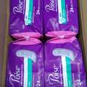 Poise Incontinence Pads & Postpartum Incontinence Pads, 3 Drop Light Absorbency, Long Length, 96 Count (4 Packs of 24), Packaging May Vary