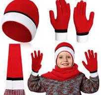 Yearntown 3 Pieces Winter Cartoon Animation Knit Scarf Hat and Gloves Set Winter Neckerchief Movie Character Cosplay Costume Accessory Anime Gift