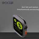 3 x Rugged Cover Compatible with Apple Watch Case 45mm 44mm Series 9/8/7/6/5/4/SE, Apple Watch Case Soft Flexible TPU Shockproof Protective Bumper Cover for iWatch 45mm 44mm (Clear)