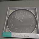 La Crosse Clock 12-Inch Paxton Silent Analog Gray Quartz Wall Clock - 404-3831-INT