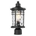 Darkaway Outdoor Post Lights Lamp Posts Outdoor Lighting, Aluminum Post Lights Outdoor Light Fixtures with Water Ripple Glass, Pole Light for Outside Patio Yard Garden