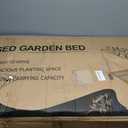 JWPEHOE 51＂Raised Garden Bed with Leg,Mobile Planter Box with Storage Shelf
