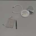 Compact Mirror with LED Light,1x/10x Magnifying Rechargeable Mirror,3.5in, Dimmable Travel Mirror for Purse,Pocket,Handheld 2-Sided Makeup Mirror (White)