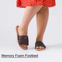 Ruiee Wide Width Flat Sandals for Women. 258008 BK 8
