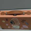 Golray Portable Dress Up Plush Doll Set with Storage Case, Cat & Dog Stuffed Animal Toys, Doll Clothes with Wooden Hangers & Suitcase Wardrobe Travel-Ready Toy Organizer, Gifts for Girls Ages 3+