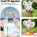 2 x 80 PCS Latex Cow Balloons Cow Print Balloons Black White Balloon Cute Funny Party Decorations for Birthday Party Theme Favor Western Farm Rodeo Supplies Decoration Shower Daily Use Decorate