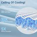 Cooling Comforter Queen Size for Hot Sleepers, 90"x90" Summer Cooling Blanket for Night Sweats, Silk Soft Lightweight Breathable All-Season Blue Cooling Quilt Blanket