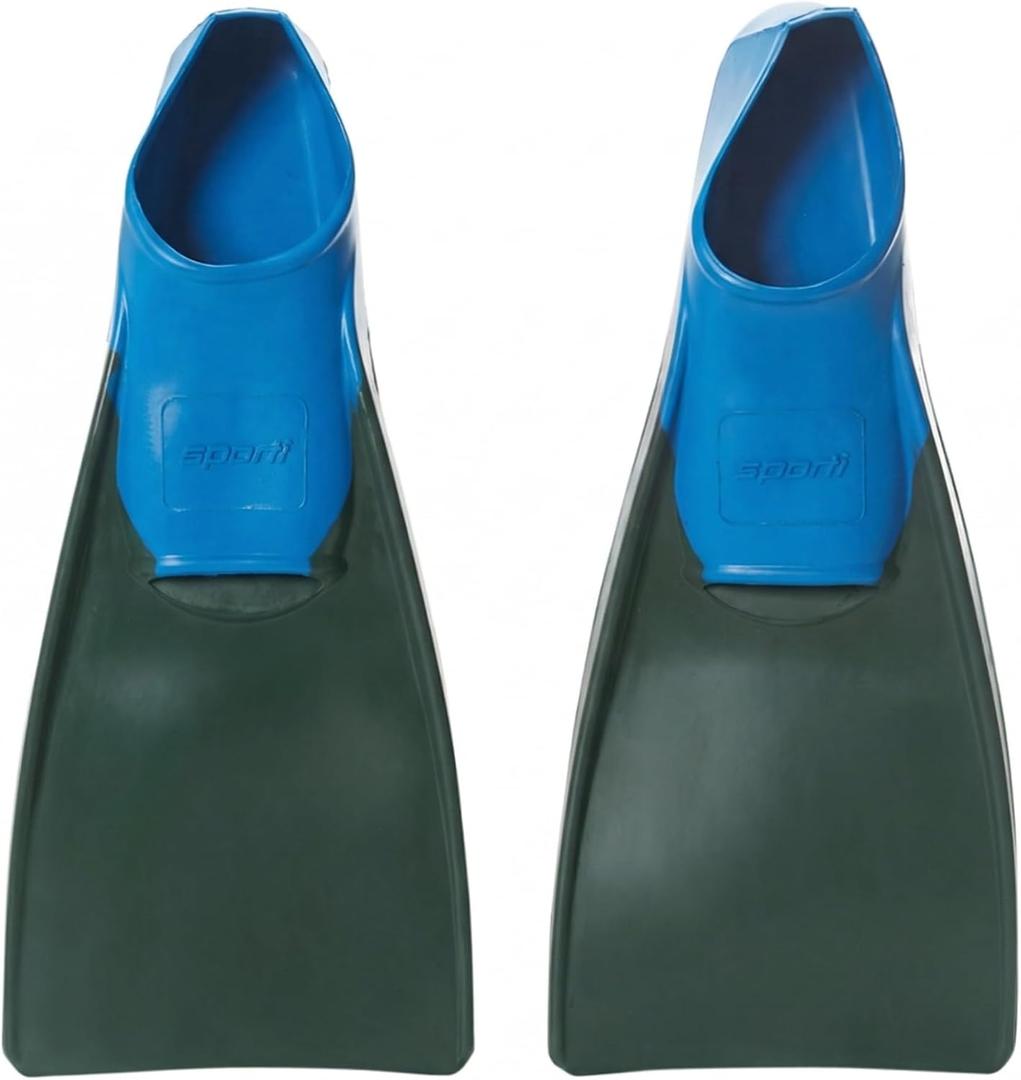 Sporti Essential Floating Swim Fins Color - M 13-14 /W 14-15 Dark GreenBlue