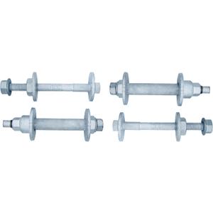 Front Alignment Camber Toe Adjustment Bolts, Lower Control Arm Cam Bolts Compatible with Toyota 2005-2016 Tacoma, 2003-2009 4Runner, 2007-2010 FJ Cruiser (for BOTH sides) (Set of 4)