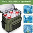 42 Can Backpack Cooler,40L Insulated Double Decker Leakproof, Waterproof Travel Cooler Backpack for Beach Camping Picnic Travel