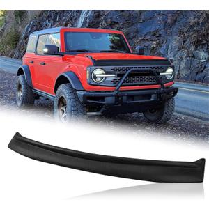 Hood Deflector Hood Protector Compatible with Ford Bronco 2/4 2026 2025 2024 2023 2022 2021 Matte Carbon Fiber Hood Protector Bug Deflector Stone Guard(Not for Bronco Sports)