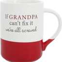 Pavilion Gift Company - If Grandpa Can't Fix It We're All Screwed - 18 oz Stoneware Coffee Mug Tea Cup Gramps Granddad Grandfather Gift Present