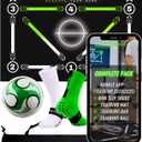 TECKNIX Soccer Training mat with app - Soccer Dribble Trainer for Kids- Soccer Skills Training Equipment - Indoor Soccer Training Game - Ideal Gift Set with Non-Slip Socks and Ball.