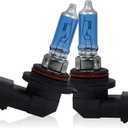 2 PCS 9006 Car Halogen Bulbs, Ultra White Light Bulbs, 12V 100W Front Fog Light Bulb, Super Bright High Beam Low Beam Bulb Auto Lights Universal for Most Cars, Trucks, SUVs (White)