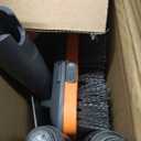 Tile Tub Scrubber Brush with 3 Different Function Cleaning Heads and 56" Extendable Long Handle-No Scratch Shower Scrubber for Cleaning Bathroom Kitchen Toilet Wall,Bathtub,Sink,Grey (Gray)