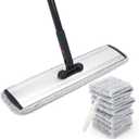Microfiber Mop 18 in Large Flat Mops for Floor Cleaning with 4 Premium Pads Hardwood for Cleaning Wet Mop (18 Mop)