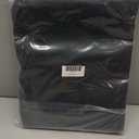 NICETOWN Pitch Black Solid Thermal Insulated Grommet Blackout Curtains/Drapes for Bedroom Window (2 Panels, 42 inches Wide by 63 inches Long, Black)