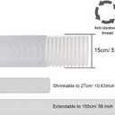 Portable Air Conditioner Window Vent Kit, Adjustable Window Seal with 5.9 Inch Diameter, 59 Inch Length Exhaust Hose for A/C Unit Universal for Sliding Horizontal or Vertical Window