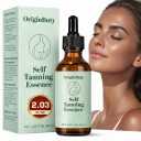 Face Tanning Drops, 2.03 fl oz DHA Self Tanning Drops with Glycerin, No Dye No Staining, No Lotion Mixing Needed, Natural Long-Lasting Glow Up to 6+ Days, Easy to Use Self Tan Drops (Natural Bronze)