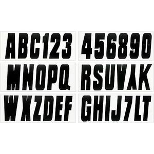Hardline Products USA Series 350 Factory Matched 3-Inch Boat & PWC Registration Number Kit (Black)