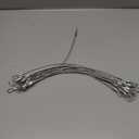 20 Pack Safety Stainless Steel Tethers,Coated Security Tether Lanyard Kit Cable Wire Compatible with Sporting Camera All Editions,Action Camera Series Devices and Other Applicable Equipment, Silver