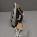 1500W Steam Iron for Clothes with 11.84oz Water Tank, 15-Second Fast Heat-Up, Ceramic Soleplate, Anti-Drip & Auto-Off, Burst of Steam & Self-Cleaning (Buff brown)