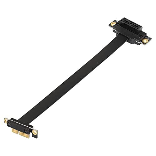 SinLoon PCIE 3.0 Extension Cable,36PIN 1X Extension Cable, 90 Degree PCI Express 1X Extend Card,for 1U,2U Chassis (30cm, Black)