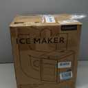 EUHOMY Nugget Ice Maker Countertop, Ready in 8 Mins, 35lbs/24H, Self-Cleaning, Portable Ice Makers Machine with Ice Scoop & Basket, Sonic Ice Maker with Chewable Pellet Ice for Home/Party/RV/Camping (Silver)