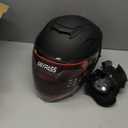 Motorcycle Helmets for Adults, Open Face Motorcycle Helmet with Dual Visor, Matte Black, M(57-58 cm / 22.44-22.83 in)