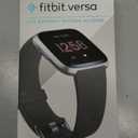 Fitbit Versa Lite Smartwatch,GPS,Charcoal/Silver Aluminum, One Size (S & L Bands Included)