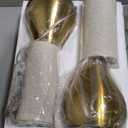 18.1'' Small Modern Touch Lamps for Nightstand Set of 2 with 3 Way Dimmable, Table Lamps for Living Room, Office, Bedside Lamps with Heavy Iron Base, Touch Switch, Bulb Included, Gold