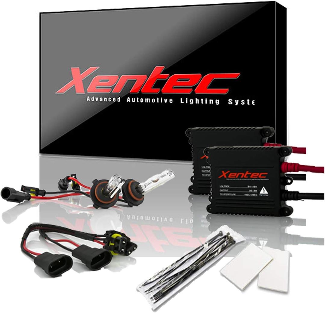 Xentec 9006 (HB4) 5000K HID xenon bulb x 1 pair bundle with 35W Digital Slim Ballast x 2 (Ivory White)