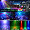 Disco Ball,Party DJ Disco Light Strobe Stage Dance Light Glow Party Sound Activated with Remote Control Rave Ocean Star Projector for Club KTV Christmas Halloween Dancing Parties Holiday Dcor