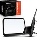 A-Premium Left Driver Side Power Mirror - Compatible with Ford F-150 2004 2005 2006 2007 2008 - Non-Heated Manual Folding Textured Black Outside Rear View Mirror- Replace# 8L3Z17683EA, 4L3Z17683BAB