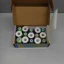 Simthread Embroidery Thread Green Series Polyester Multi-Purpose Serger Thread 15 Spools Set, Each Spool 40WT and 1100YD for Embroidery Sewing Machine