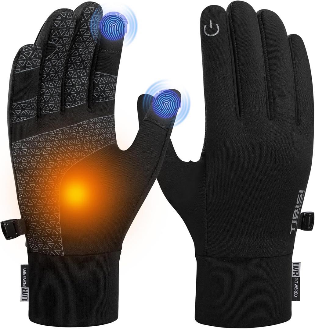 Benirap Winter Gloves Touchscreen Windproof Thermal Gloves Men Women Cycling Running Climbing Skiing Driving Gloves, XL